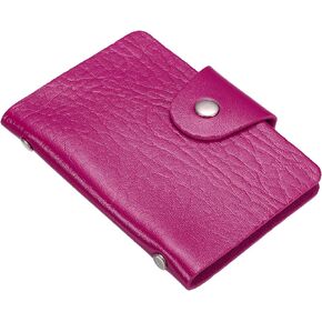 PATIKIL Credit Card Holder, 1 Pack Slim Wallet PU Leather Purse Business Cards Storage Organizer Protector with 12 Card Slots, Blue