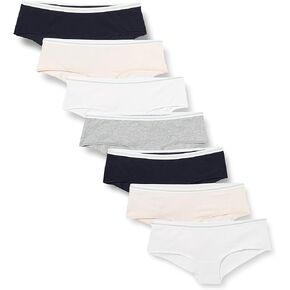 Iris & Lilly Women's Cotton Cheeky Hipster Underwear, Pack of 7 in Kuwait