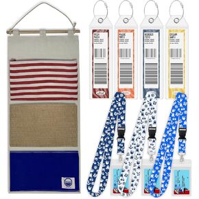 Disney Cruise Essentials (3 Items) Fish Extender, Luggage Tags [4] & Lanyards [3]