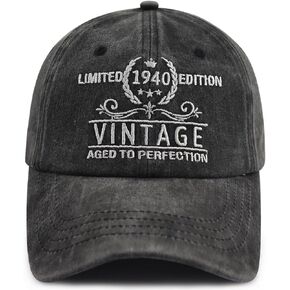 Limited Edition 1940 1941 1942 1943 1944 1945 1946 1947 1948 1949 Hat for Men Women, Funny Birthday Baseball Cap