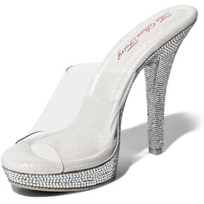 Shoe Fairy Iconic Olympian Mule Clear Bikini Fitness Competition Heel, Bodybuilding Heels, Bodybuilding Shoes, Bikini Competition Heels, Bridal Heels, Lucite Heels, Pageant Heels, Comfortable Heels