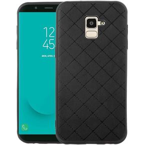 ELISORLI Compatible with Samsung Galaxy J6 2018 Case Rugged Thin Slim Soft Cell Accessories Protection Anti-Slip Fit Rubber TPU Mobile Phone Cover for Gaxaly On6 SM J600 J600G J600F Women Men Blue