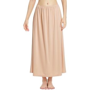 Subuteay Half Slips for Women Long Slip Under Dress Invisible Straps Underskirt for Dresses