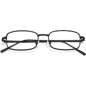 TJUTR Fashion Clear Glasses Non Prescription Fake Glasses for Women Blue Light Blocking Rectangle Metal Glasses Frame