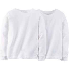 Carter's Little Boys' Long Sleeve 2-Pack Cotton Undershirts