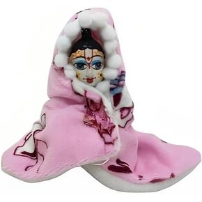 laddu Gopal Ji Winter Wear Hoodi Dress (Wool) for bal Gopal ji, kanhaji, krishnaji (Gray, Size 4)