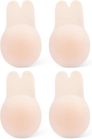 2 Pairs Ultra-Thin Push Up Nipple Covers Breast Lift Tape Invisible Nipple Pasties Strapless Invisible Bra for Women in Saudi Arabia