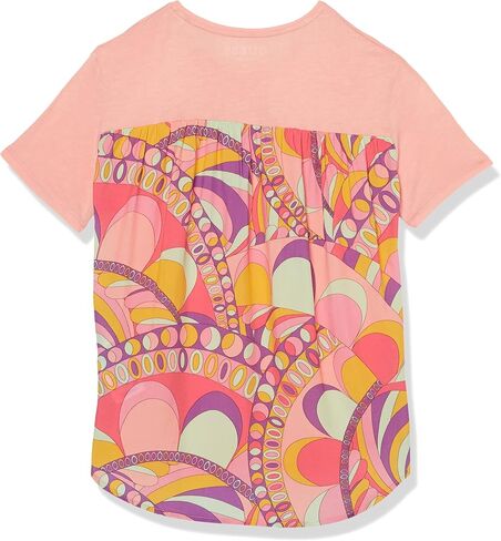 GUESS girls Organic Cotton Foil Print 4g Logo Shirt in Saudi Arabia