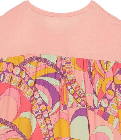 GUESS girls Organic Cotton Foil Print 4g Logo Shirt in Saudi Arabia