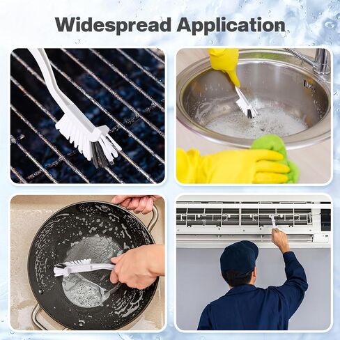 Rtteri 100 Pcs Kitchen Scrub Brush Bulk Sink Bathroom Brush Edge Corner Cleaning Brush Mini Grout Brush Right Angle Scrubbing Brush with Stiff Bristle for Household Window Track Bottle Tile Lines in Saudi Arabia