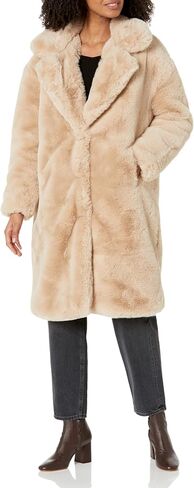 [BLANKNYC] Womens Faux Fur Long CoatCoat in Saudi Arabia
