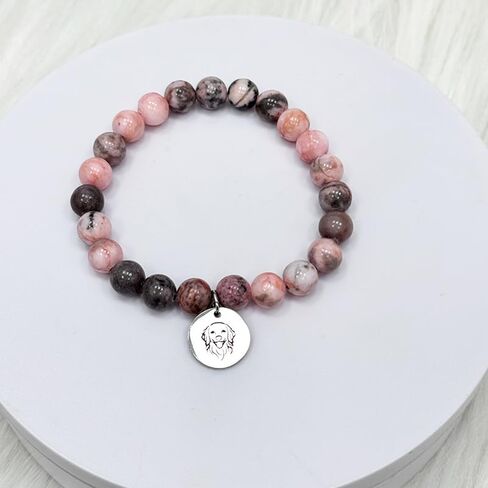 سوار سحر الكلب لأمي أبي، الحجر الطبيعي لطيف أفضل الهدايا أمي الكلب، لأمي من daugther والابن، للنساء الرجال المجوهرات هدية عيد الأم، عيد ميلاد in Kuwait