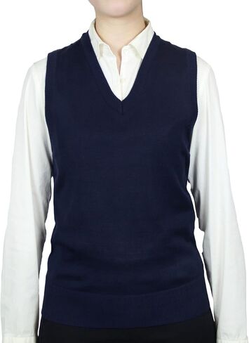 Womens Classic Solid Color Sweater Vest in Saudi Arabia