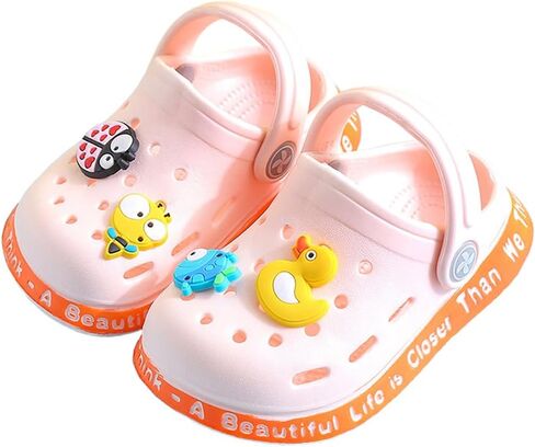 JUXI Toddler Clogs Girls Boys Clogs Garden Shoes EVA Lightweight Summer Slipper Cartoon Slides Baby Comfort Sandals in Saudi Arabia