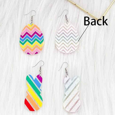 تشانغ شاين 2 أزواج من الأقراط على شكل أرنب عيد الفصح لطيف مضحك من الأكريليك على شكل أرنب متدلي أقراط متدلية للنساء والفتيات هدايا مجوهرات عيد الفصح in Kuwait