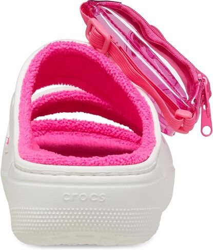 Crocs Unisex-Adult Classic Cozzzy Towel Sandals | Fuzzy Slippers Slide in Saudi Arabia