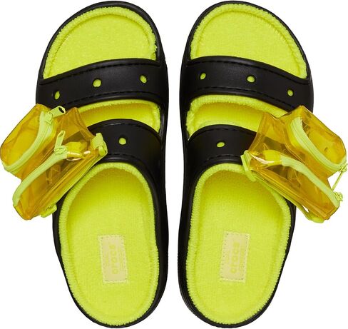 Crocs Unisex-Adult Classic Cozzzy Towel Sandals | Fuzzy Slippers Slide in Saudi Arabia