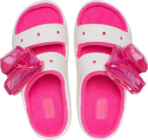 Crocs Unisex-Adult Classic Cozzzy Towel Sandals | Fuzzy Slippers Slide in Saudi Arabia