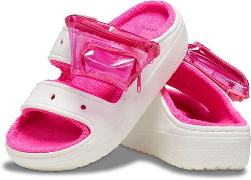 Crocs Unisex-Adult Classic Cozzzy Towel Sandals | Fuzzy Slippers Slide in Saudi Arabia