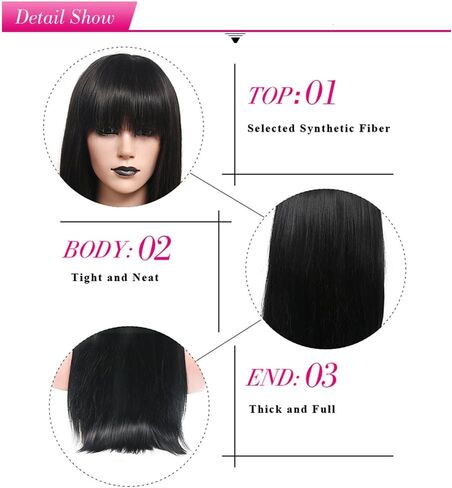 شعر مستعار عصري للرجال من بيرون مُناسب لحفلات الهالوين التنكرية - شعر مستعار اصطناعي 12 inches جريه مارل in Kuwait