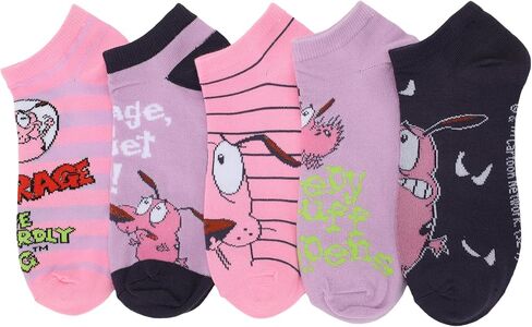 Bioworld Courage The Cowardly Dog Creepy Stuff Happens Women’s 5-Pair Ankle Socks in Saudi Arabia