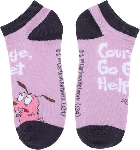 Bioworld Courage The Cowardly Dog Creepy Stuff Happens Women’s 5-Pair Ankle Socks in Saudi Arabia