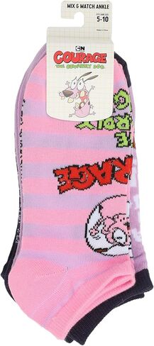 Bioworld Courage The Cowardly Dog Creepy Stuff Happens Women’s 5-Pair Ankle Socks in Saudi Arabia