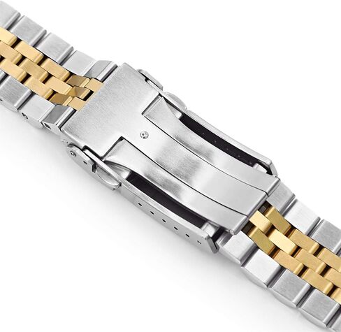 22mm IP Gold Center Watch Band for Seiko new Turtles SRP777 SRPC44, Super-J Louis 316L SS in Saudi Arabia