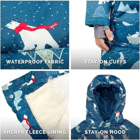 سترة ثلج دافئة مقاومة للماء من جان آند جول مع عازل للأطفال in Kuwait