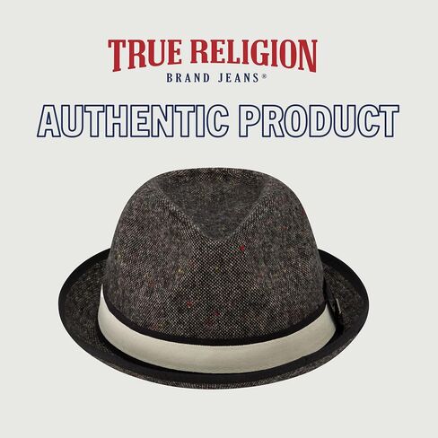 True Religion Fedora Hat, Wide Brim Fedora Fashion Hat in Kuwait