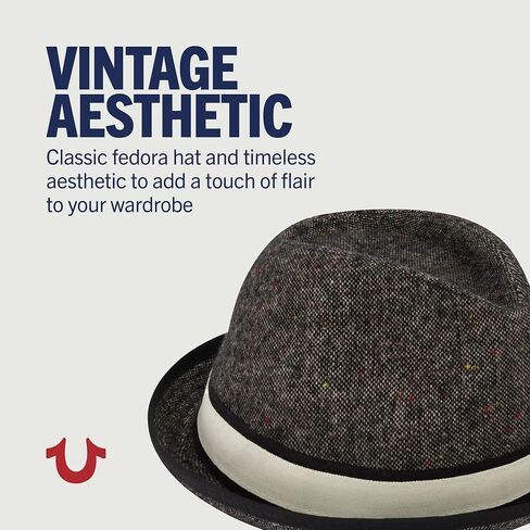 True Religion Fedora Hat, Wide Brim Fedora Fashion Hat in Saudi Arabia