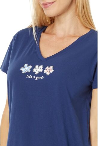 Life is Good womens Three Daisies Snuggle Up Relaxed Sleep™ Vee in Saudi Arabia