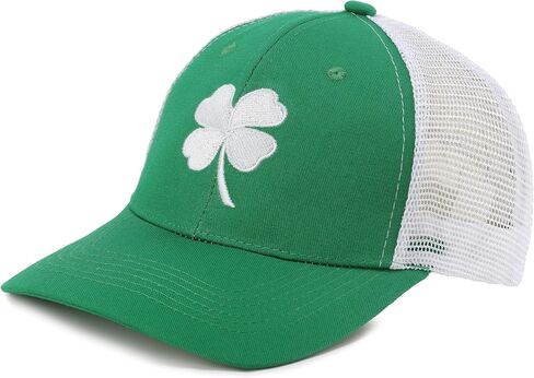 St Patricks Day Hat Clover Trucker Hat Green Shamrock Baseball Cap Irish Hats Saint Patty’s Hat St. Patrick Accessories in Saudi Arabia
