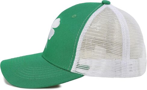 St Patricks Day Hat Clover Trucker Hat Green Shamrock Baseball Cap Irish Hats Saint Patty’s Hat St. Patrick Accessories in Saudi Arabia