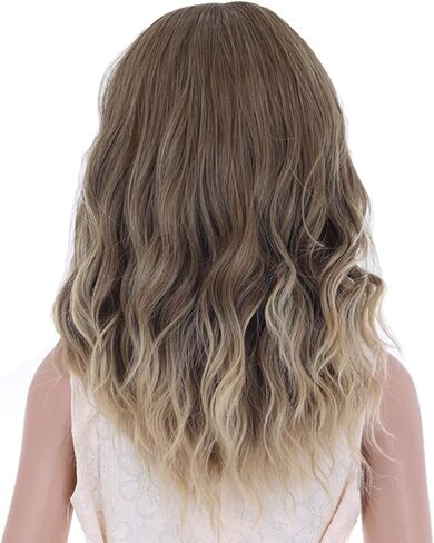 بيرون شعر مستعار أشقر بني للأطفال بطول الكتف، شعر مستعار مجعد للفتيات للجزء الأوسط، شعر مستعار اصطناعي للأطفال، شعر مستعار للحفلات التنكرية للاستخدام اليومي in Kuwait