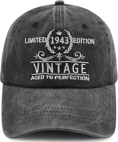 Limited Edition 1940 1941 1942 1943 1944 1945 1946 1947 1948 1949 Hat for Men Women, Funny Birthday Baseball Cap in Kuwait