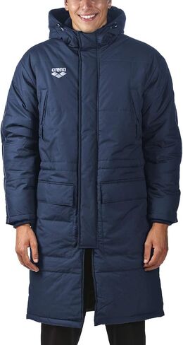 Arena Unisex Adult Team Line Swim Parka Warm Winter Coat Waterproof Long Jacket for Men and Women Perfect for Swimmers in Saudi Arabia