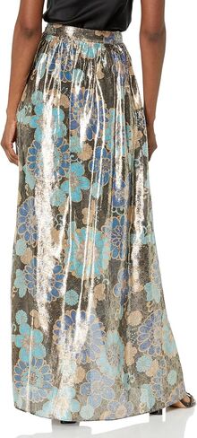 Trina Turk Women's Printed Metallic Silk Maxi Skirt in Saudi Arabia