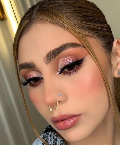 40 قطعة من حلقات الأنف المزيفة من الفولاذ المقاوم للصدأ من LOREMOW للنساء، حلقة الحاجز الصناعي، حلقة الشفاه الصناعية، الكفة الأنفية المزيفة، مجموعة حلقات الأنف غير المثقوبة in Kuwait