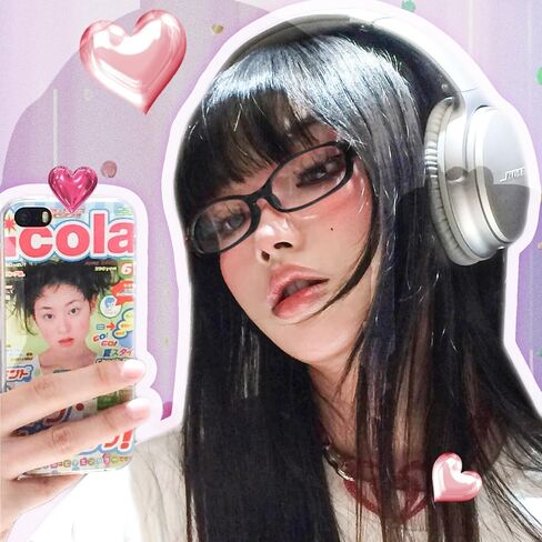 نظارات TJUTR الأنيقة المزيفة بدون وصفة طبية للنساء إطار نظارات تنكرية بحجب الضوء الأزرق Y2k in Kuwait