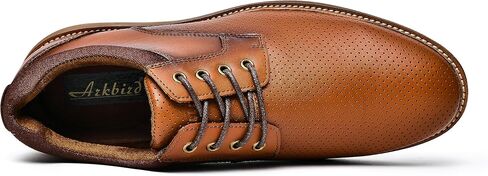 Arkbird Mens Casual Dress Shoes Mens Dress Sneakers Leather Shoes Business Casual Shoes Men Brown Shoes in Saudi Arabia