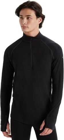 طبقة قاعدة من صوف ميرينو 200 Zone للرجال من Icebreaker Merino بأكمام طويلة ونصف سحاب in Kuwait