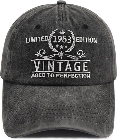 Limited Edition 1950 1951 1952 1953 1954 1955 1956 1957 1958 1959 Hat for Men Women, Funny Birthday Baseball Cap in Kuwait