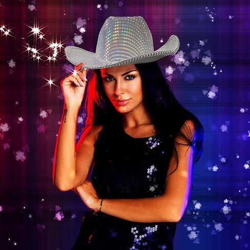 ديسكو قبعة رعاة البقر للنساء ديسكو الكرة قبعة رعاة البقر ديسكو راعية البقر قبعة المرأة بريق الفضاء قبعة رعاة البقر سباركلي قبعة رعاة البقر الترتر ديسكو قبعة ديسكو الكرة قبعة للنساء الفتيات راعية البقر زي الملحقات in Kuwait