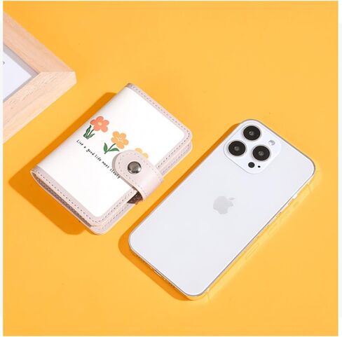 Credit Card Holder Business Card Organizer, Soft Leather Case Wallet Bag Holder with 20 Card Credit Card Protector for Managing Your Different Cards to Prevent Loss or Damage (Cherry Bear) in Saudi Arabia