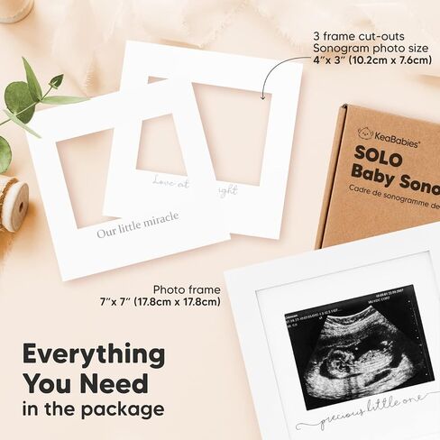 KeaBabies Maternity Belly Band for Pregnancy & Baby Sonogram Picture Frame Soft & Breathable Pregnancy Belly Support Belt - Modern Ultrasound Frame for Mom to Be - Pelvic Support Bands - Tummy Band in Saudi Arabia