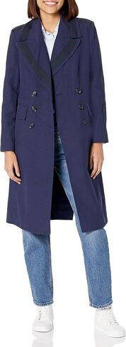 Victor Alfaro Collective Pre-Loved Navy Double Breasted Coat in Kuwait