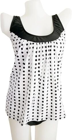 Eternatastic Women's Retro Polka Dot Tankini Swimwear Two Pieces Swimsuit in Saudi Arabia