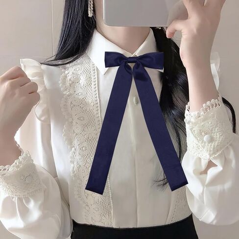 Mantieqingway Bow Ties for Women Pre-tied Adjustable Ribbon Girls Bowtie Uniform, School, Wedding, Cosplay, T-shirt Accessory in Saudi Arabia