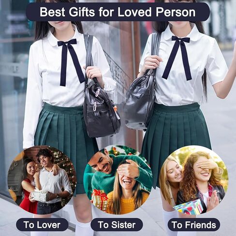Mantieqingway Bow Ties for Women Pre-tied Adjustable Ribbon Girls Bowtie Uniform, School, Wedding, Cosplay, T-shirt Accessory in Saudi Arabia